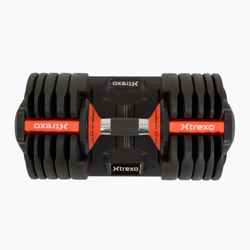 Ganteră reglabilă XTREXO 24kg EVO black 3