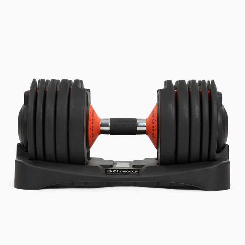 Ganteră reglabilă XTREXO 24kg EVO black 4
