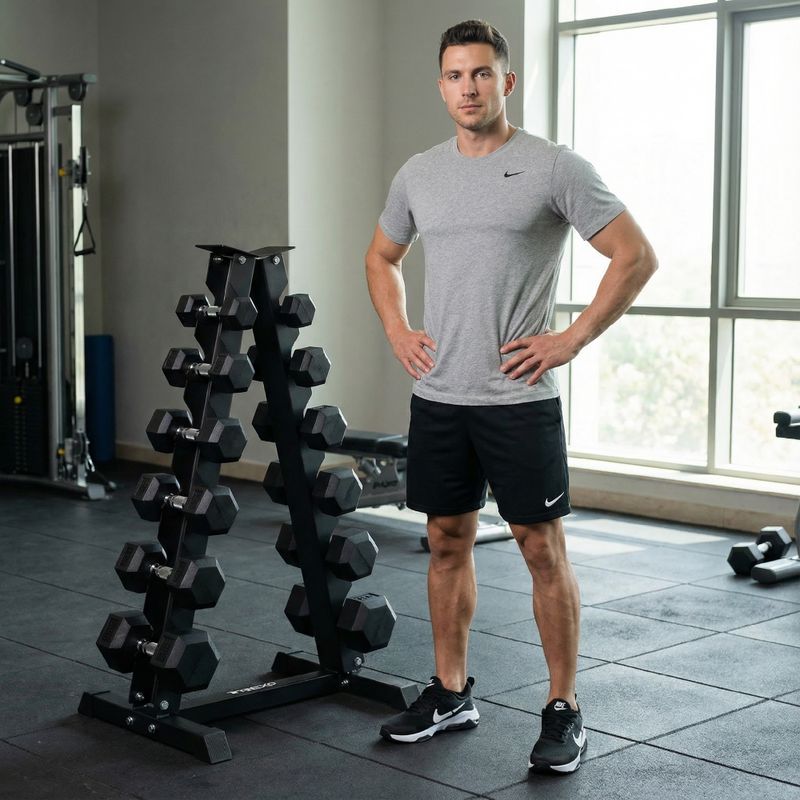 Suport pentru gantere XTREXO black 5