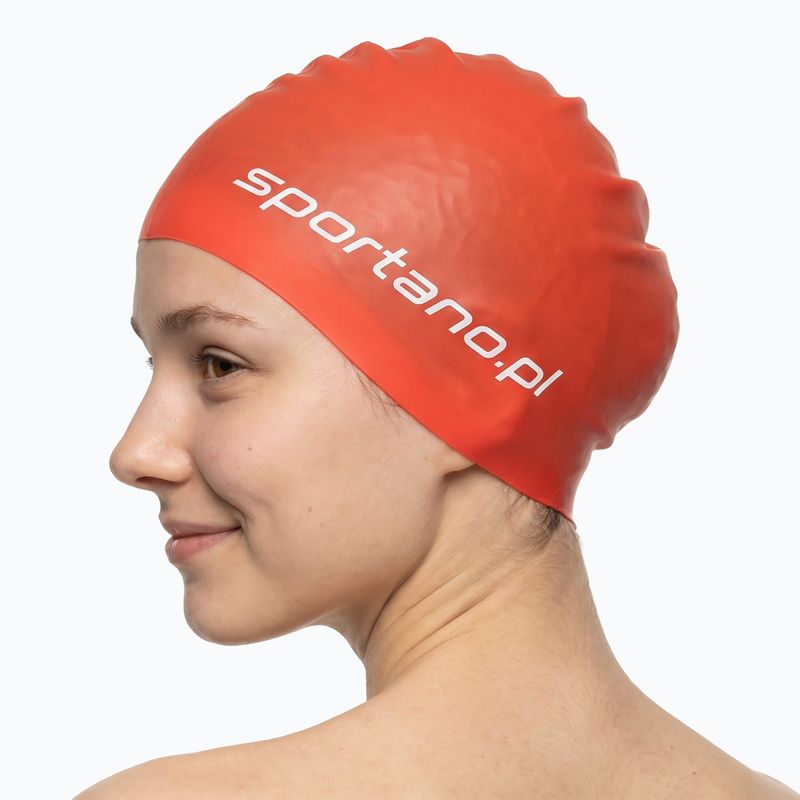 Cască înot SPORTANO silicone orange 3