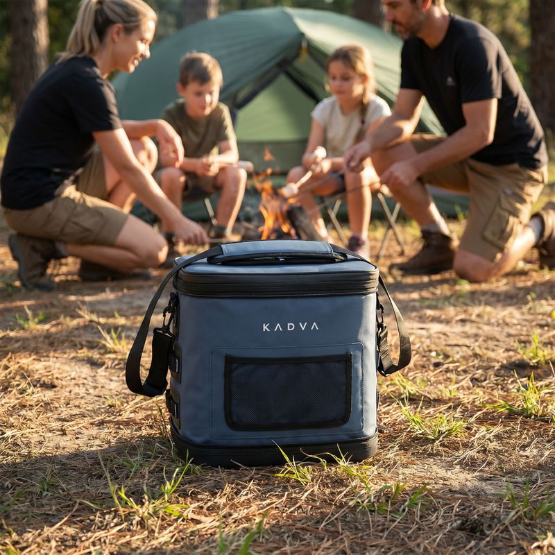 Frigider de camping KADVA flat Reducer 17 l navy blue 12