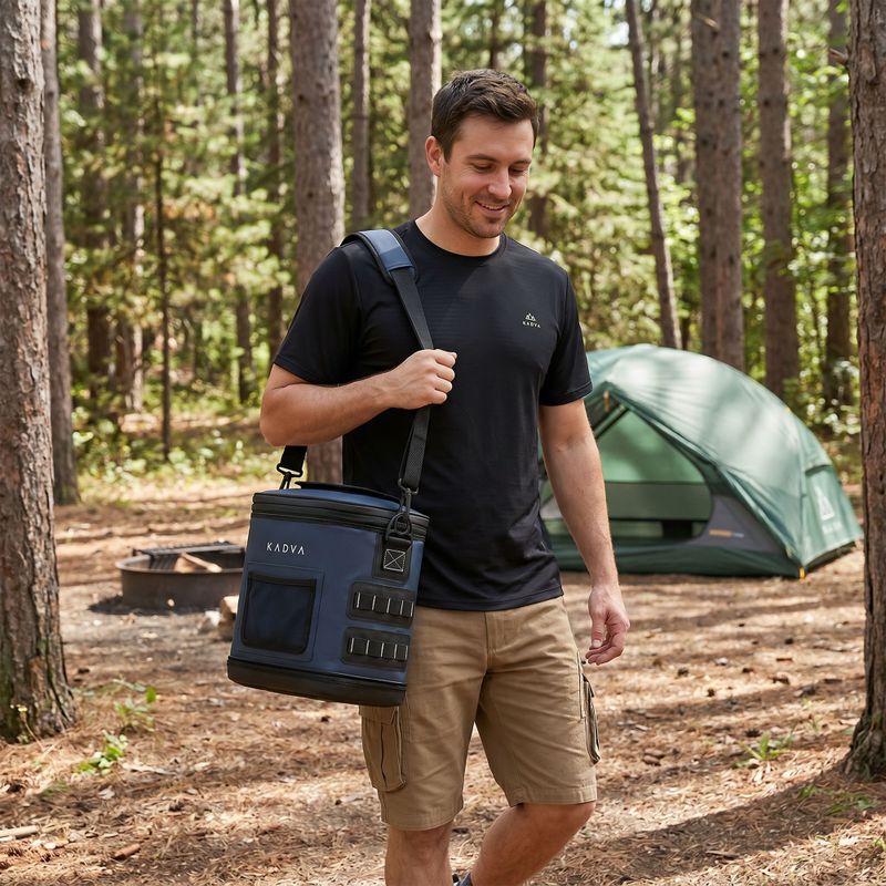 Frigider de camping KADVA flat Reducer layup 12 l navy blue 12