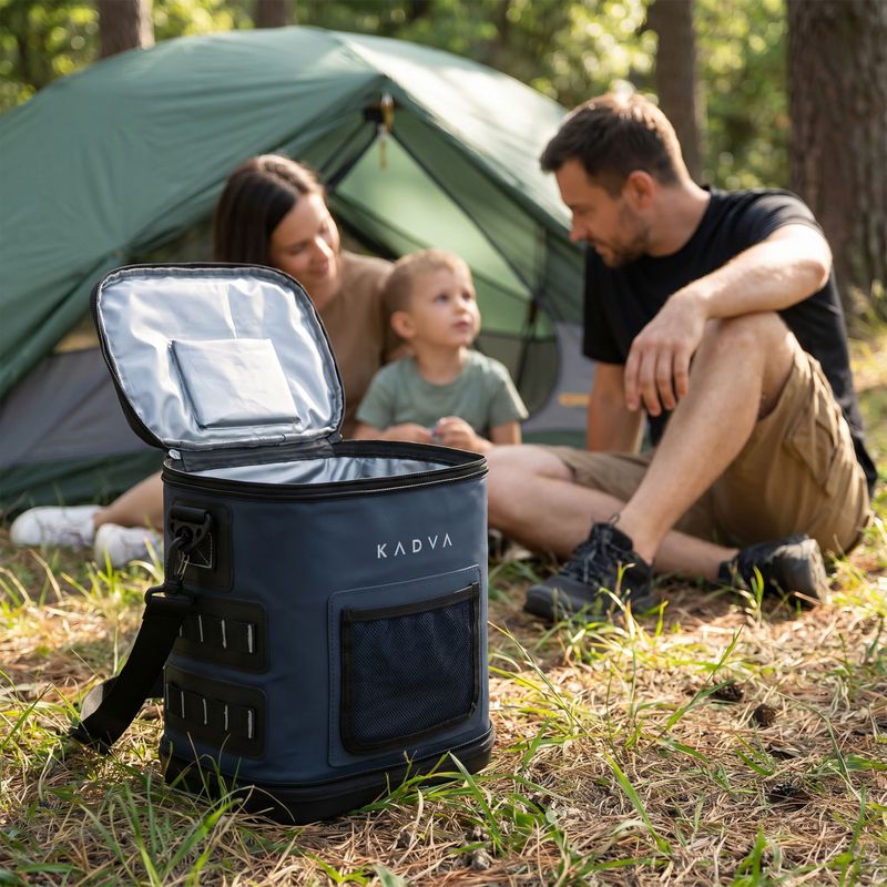 Frigider de camping KADVA flat Reducer layup 12 l navy blue 14