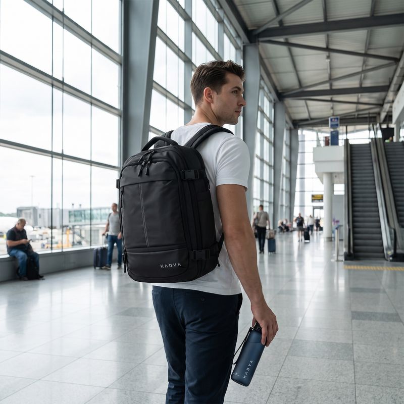 Rucsac vid de cabină KADVA ARTravel 22 l negru 4