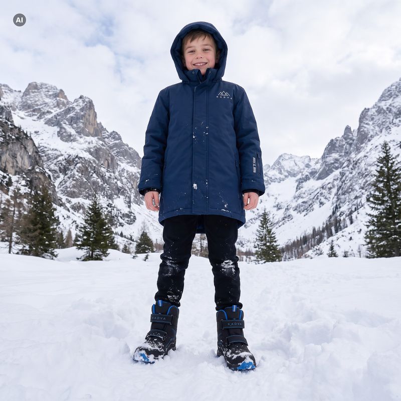 Ghete de iarnă pentru copii KADVA Snowey Mid WP negru 6