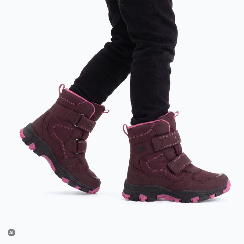 Cizme de zăpadă pentru copii KADVA Snowey Mid WP roz 3