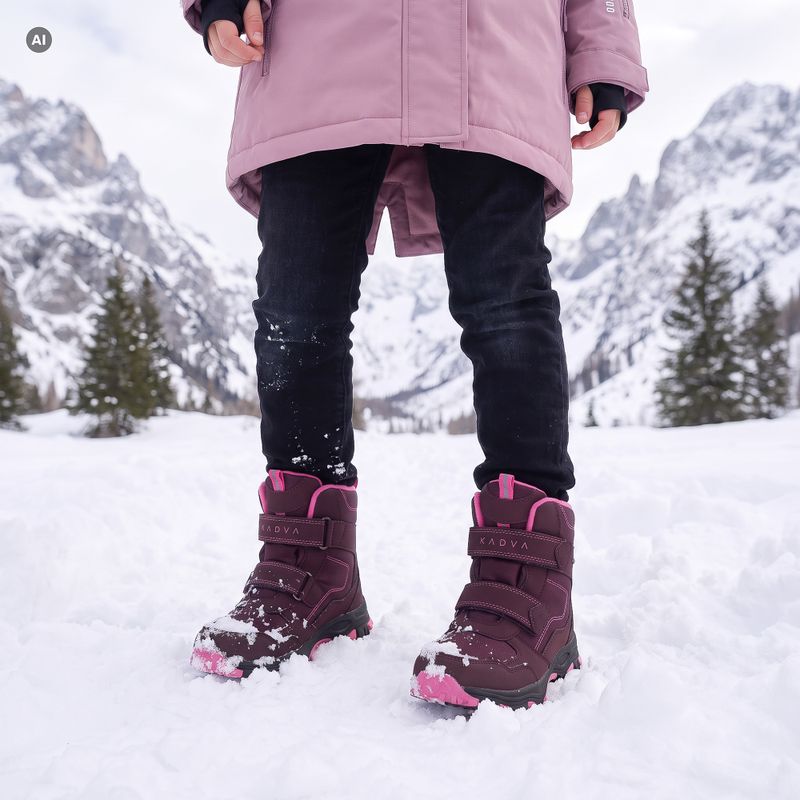Cizme de zăpadă pentru copii KADVA Snowey Mid WP roz 6