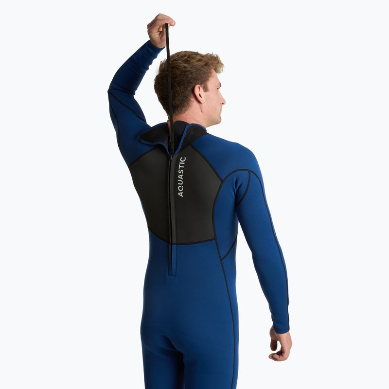 Costum de surfing pentru bărbați AQUASTIC din neopren 3/2 mm WAVEY 3/2 bleumarin 5