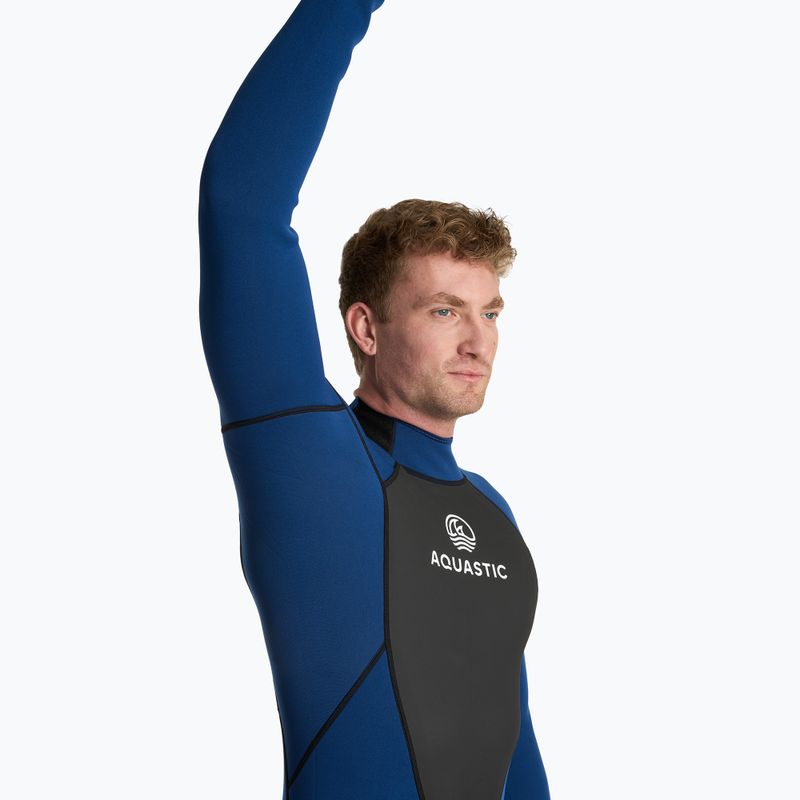 Costum de surfing pentru bărbați AQUASTIC din neopren 3/2 mm WAVEY 3/2 bleumarin 8