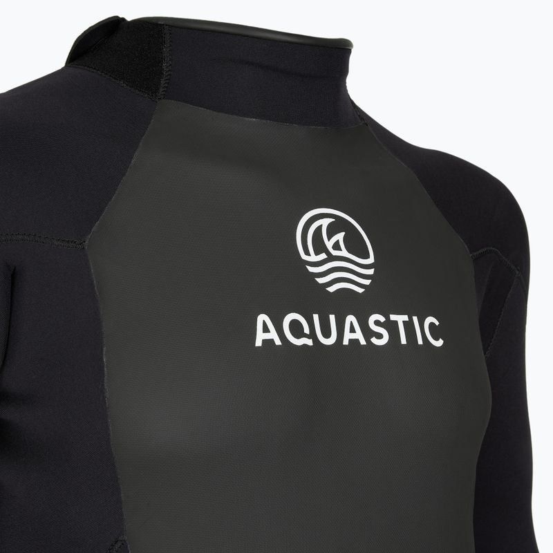 Costum de surfing pentru bărbați AQUASTIC din neopren 4/3 mm WAVEY negru 12