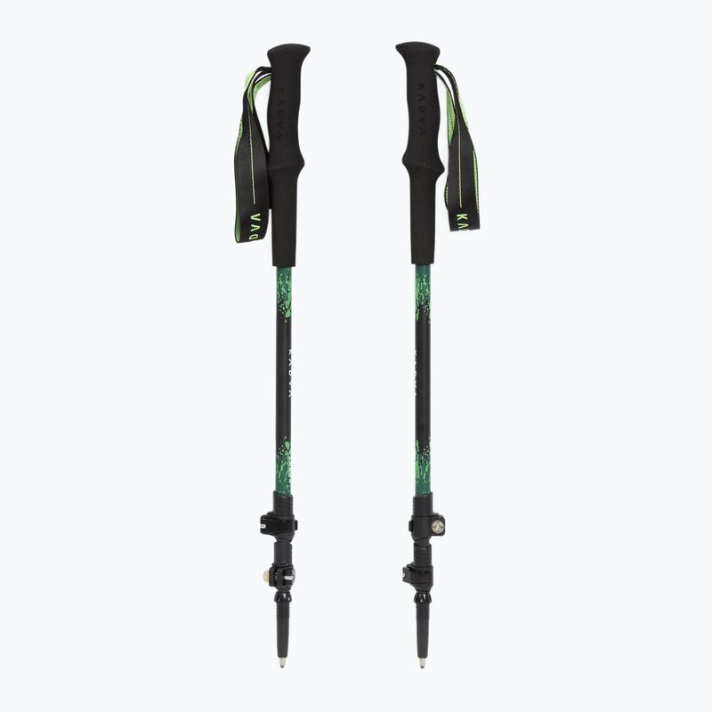 Bețe de trekking KADVA Torre reglabile din carbon verde 5