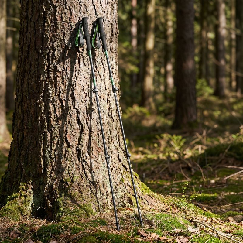Bețe de trekking KADVA Torre adjustable carbon green 9