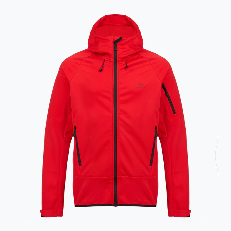 Hanorac trekking pentru bărbați KADVA Arix WP 5K/3K softshell hibrid roșu