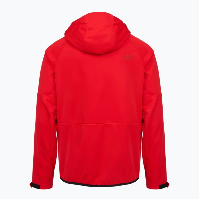 Hanorac trekking pentru bărbați KADVA Arix WP 5K/3K softshell hibrid roșu 2