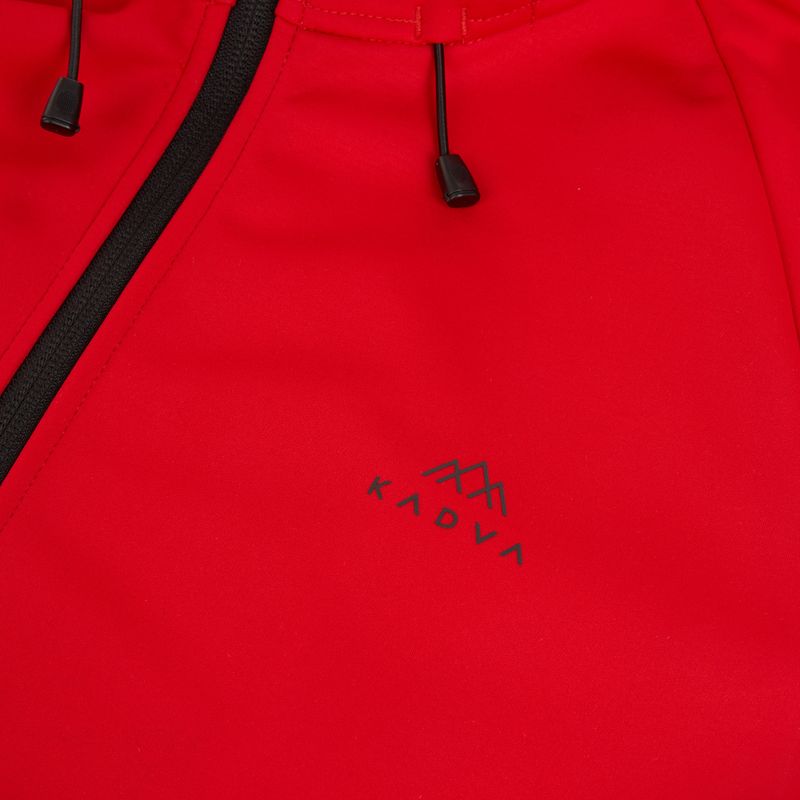 Hanorac trekking pentru bărbați KADVA Arix WP 5K/3K softshell hibrid roșu 3