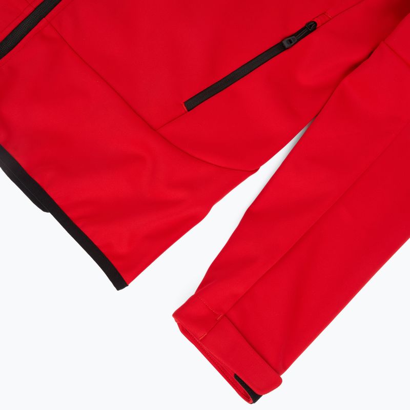 Hanorac trekking pentru bărbați KADVA Arix WP 5K/3K softshell hibrid roșu 5