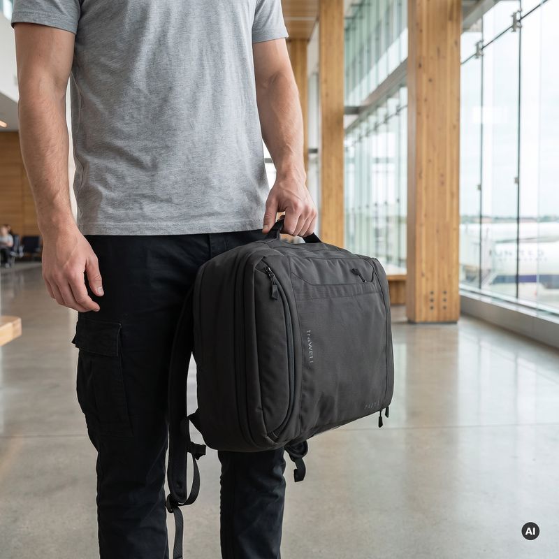 Rucsac turistic KADVA traWELL 28 l negru 11
