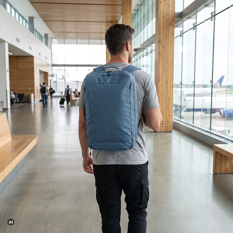 Rucsac turistic KADVA traWELL 28 l bleumarin 9