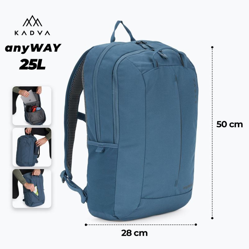Rucsac turistic KADVA anyWAY 25 l bleumarin 2
