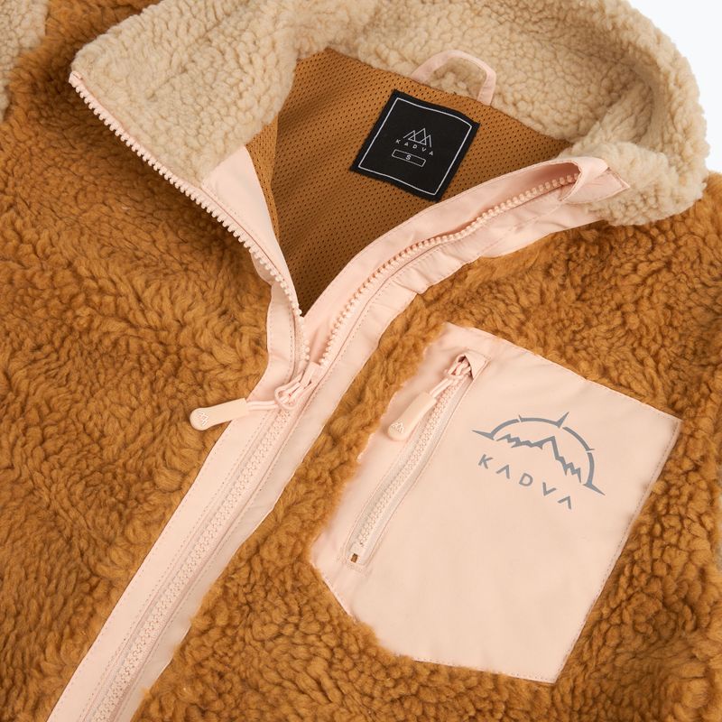Bluză fleece pentru femei KADVA Rodvik WMNS Różowy/Beżowy 3