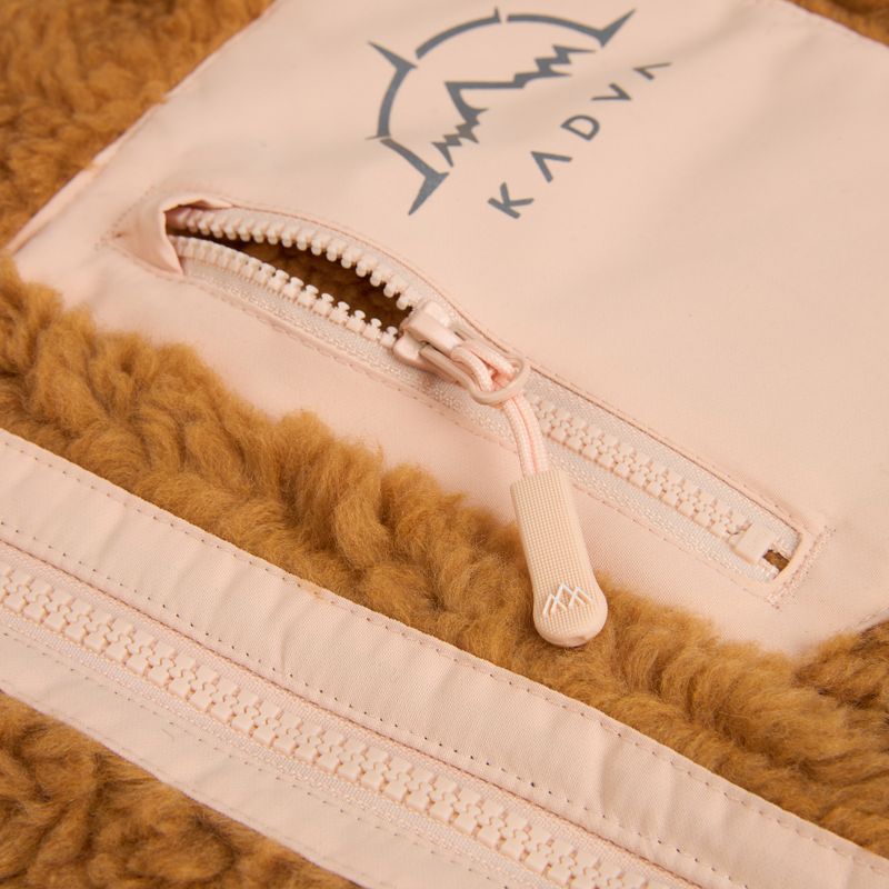 Bluză fleece pentru femei KADVA Rodvik WMNS Różowy/Beżowy 4