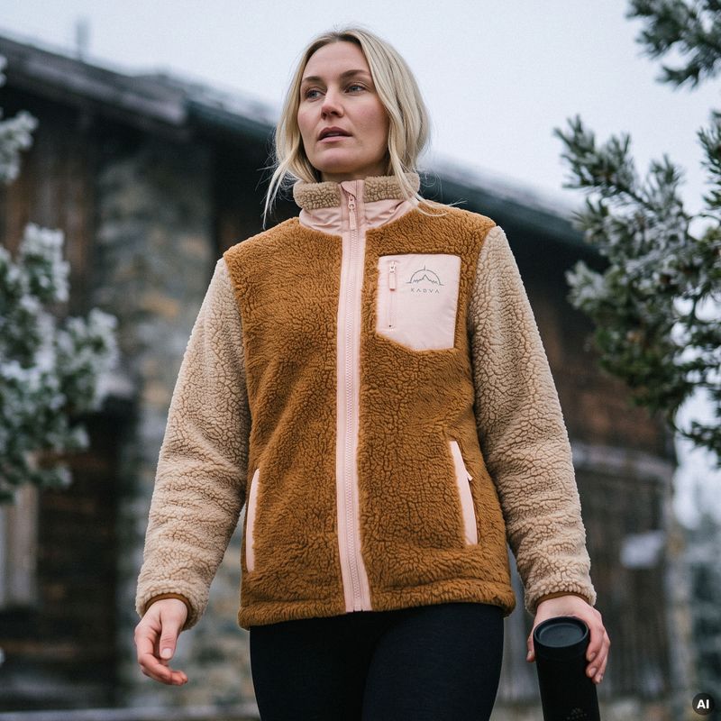Bluza polară damă KADVA Rodvik WMNS bej 11