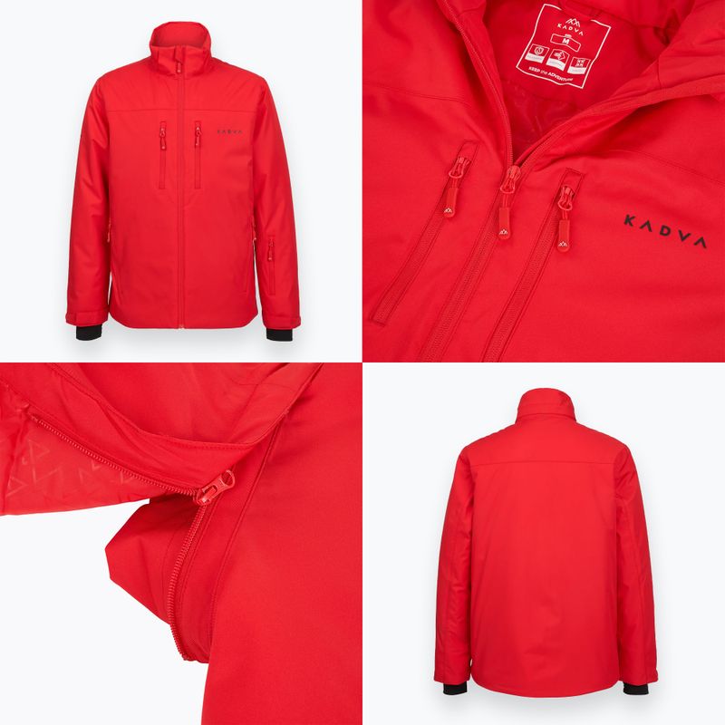 Geacă de schi pentru bărbați KADVA Edge X Jacket roșu 9