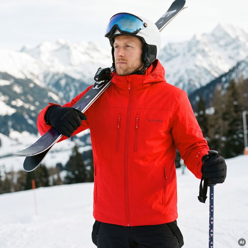 Geacă de schi pentru bărbați KADVA Edge X Jacket roșu 11
