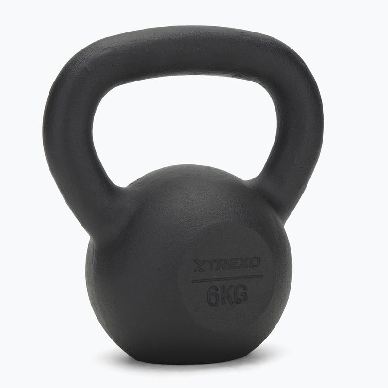 Kettelbell din Fontă TREXO 6kg negru