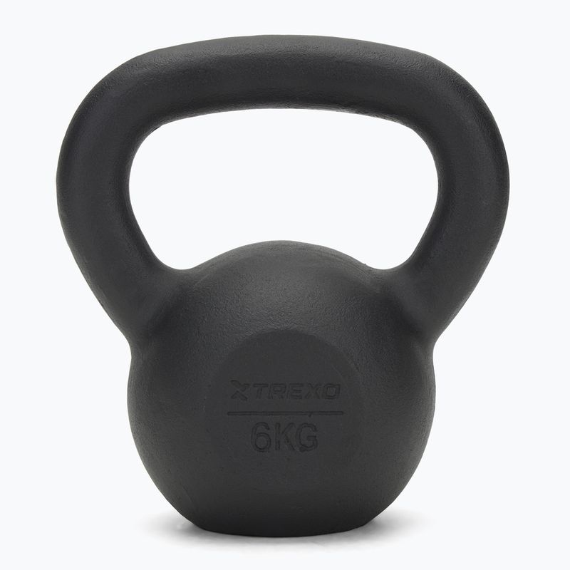 Kettelbell din Fontă TREXO 6kg negru 2
