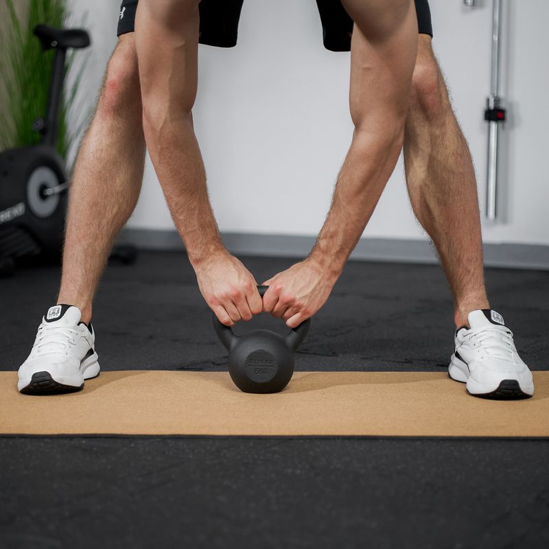 Kettelbell din Fontă TREXO 8kg negru 4
