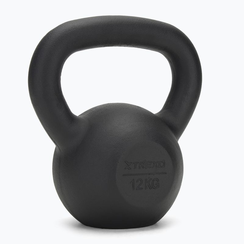 Kettelbell din Fontă TREXO 12kg negru