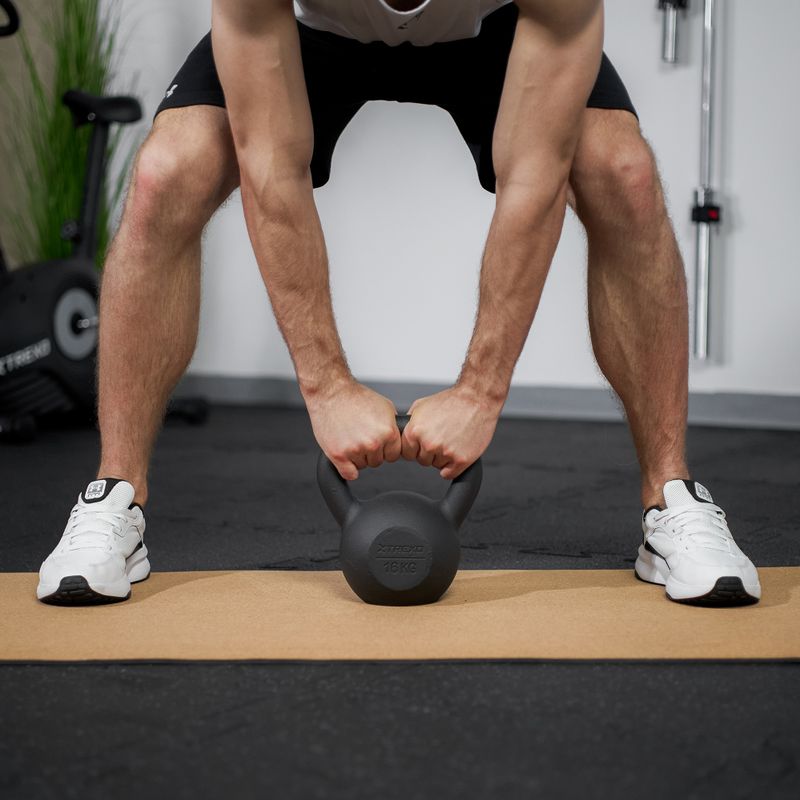 Kettelbell din Fontă TREXO 16kg negru 4