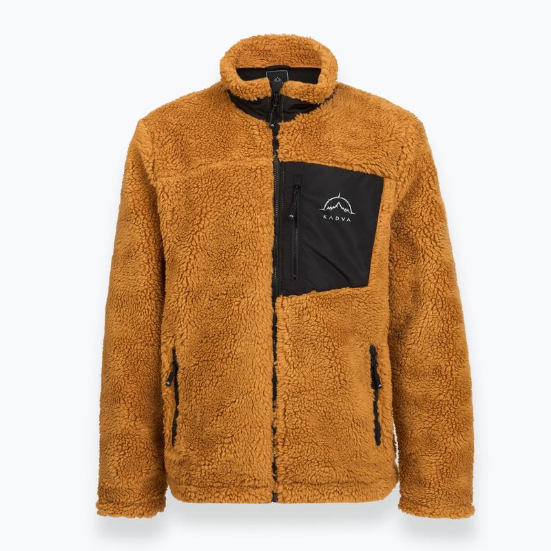 Hanorac fleece bărbați KADVA Rodvik maro 3