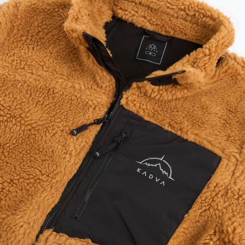 Bluza polarowa męska KADVA Rodvik brązowy 3