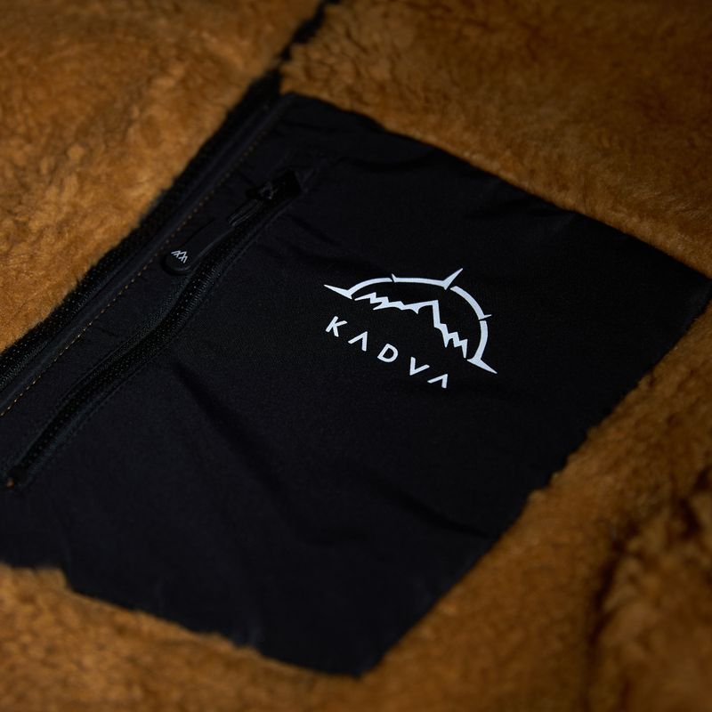 Bluza polarowa męska KADVA Rodvik brązowy 7