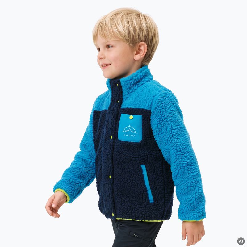 Hanorac fleece pentru copii KADVA RODVIK KDB albastru 5