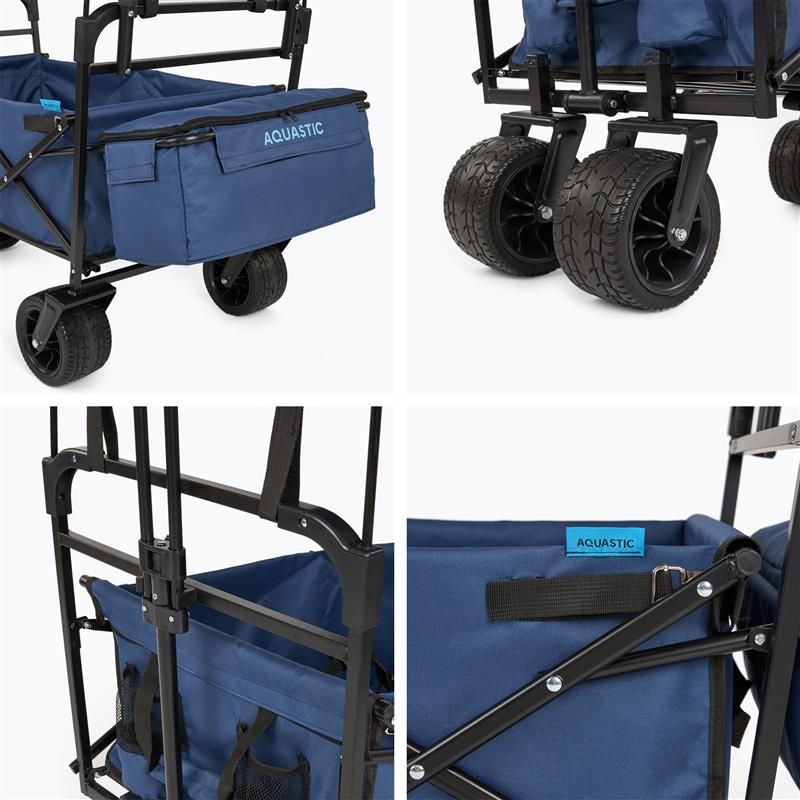 Cărucior de transport AQUASTIC Cart albastru 5