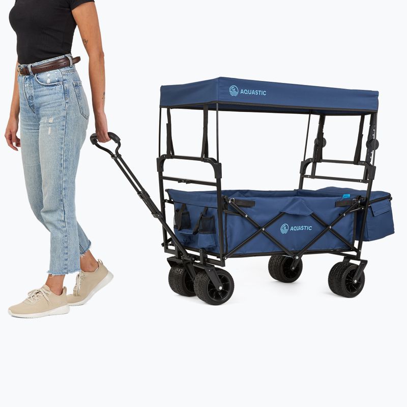 Cărucior de transport AQUASTIC Cart albastru 9