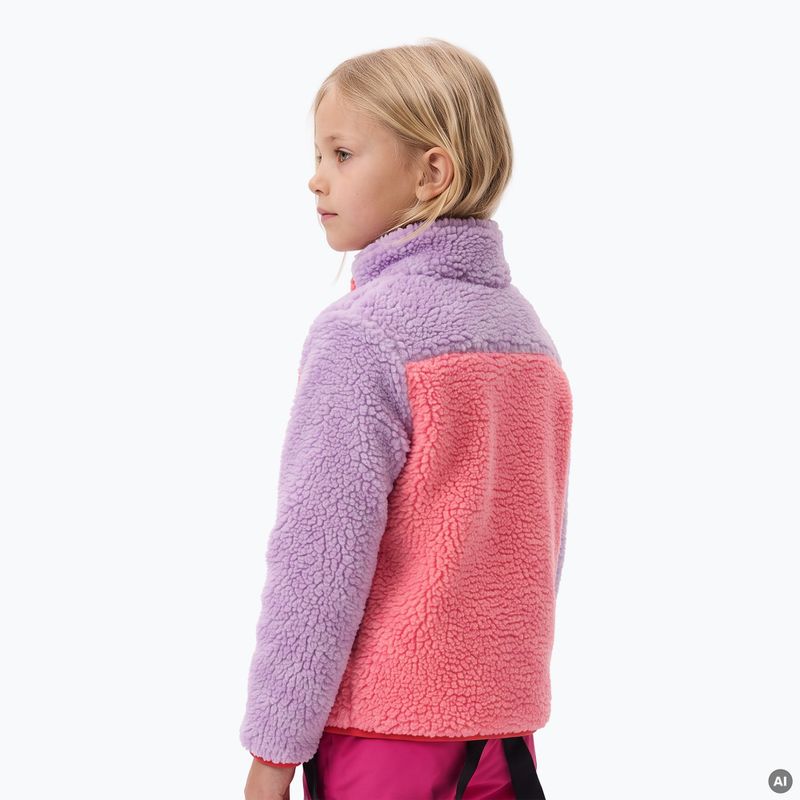 Hanorac fleece pentru copii KADVA RODVIK KDG roz 2