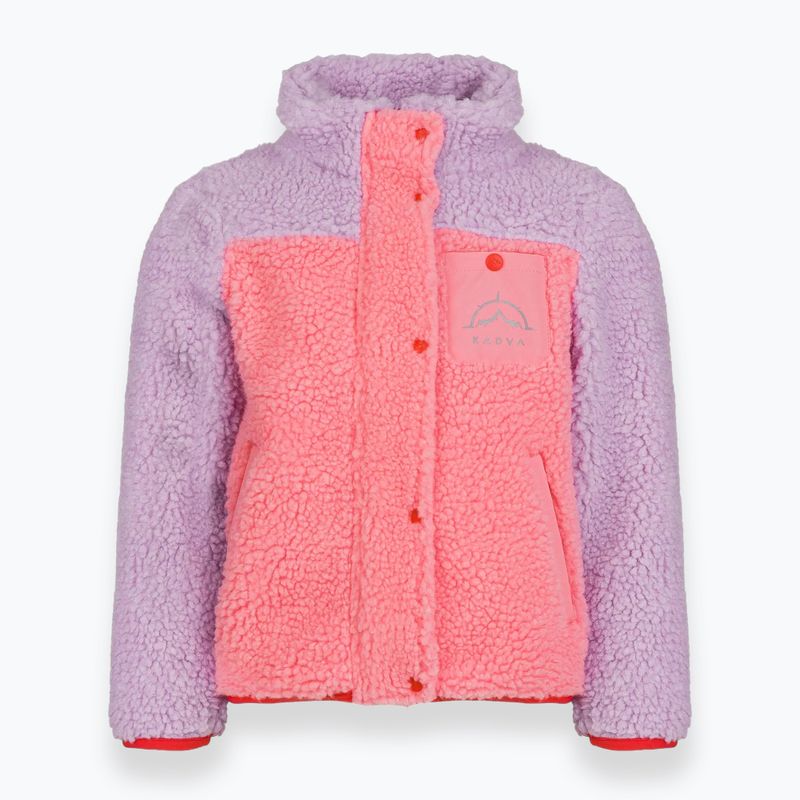 Hanorac fleece pentru copii KADVA RODVIK KDG roz 3