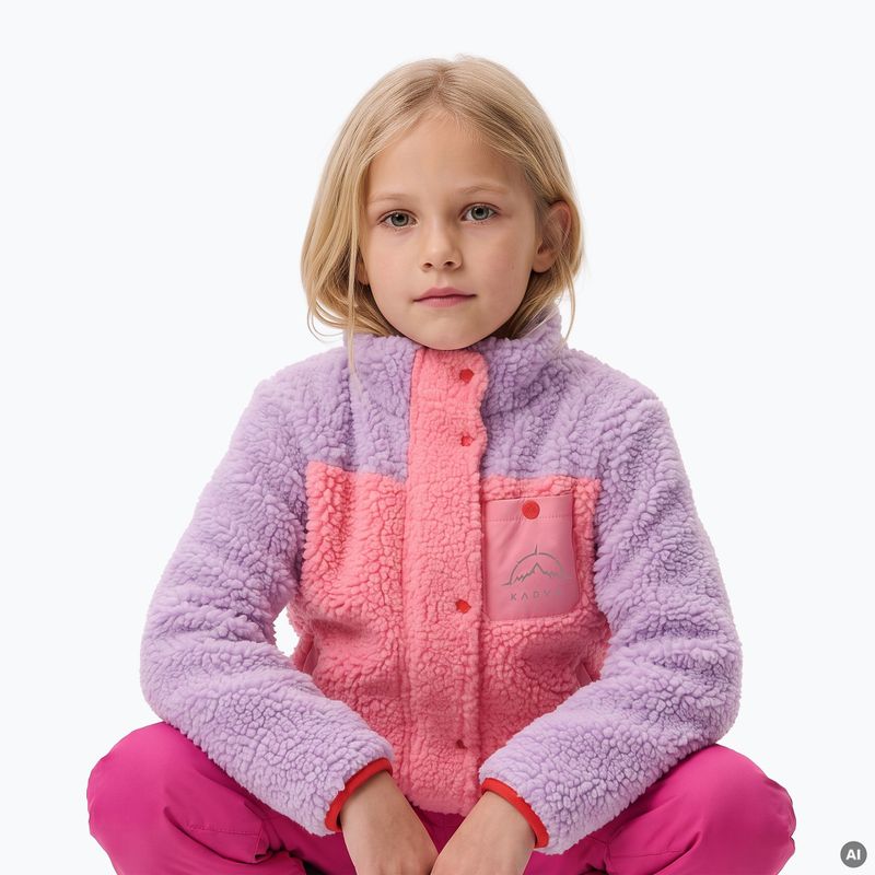 Hanorac fleece pentru copii KADVA RODVIK KDG roz 6