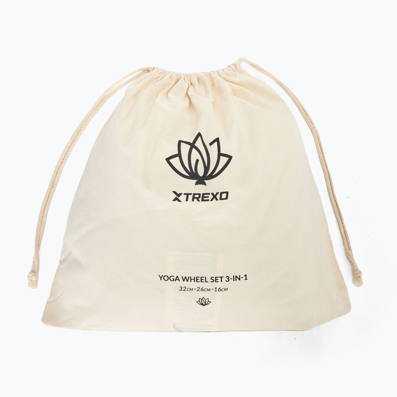 Set de inele pentru yoga 3 în 1 XTREXO Flowheel măsliniu 9