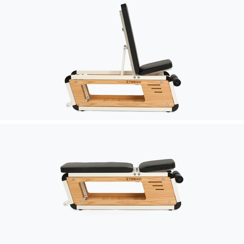 Bancă de antrenament XTREXO Storage Sylwan din lemn 11