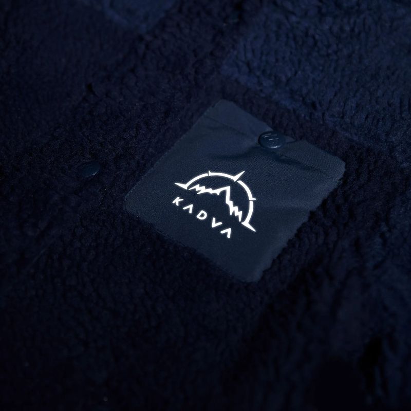 Hanorac fleece pentru copii KADVA Rodvik JR albastru închis 9