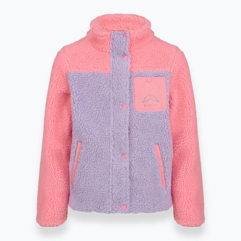 Hanorac fleece pentru copii KADVA Rodvik JRG roz 3