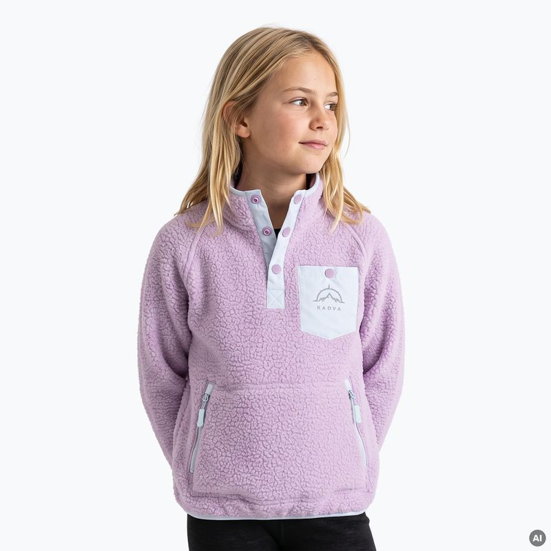 Hanorac fleece pentru copii KADVA RODIA JRG mov