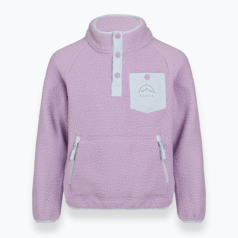 Hanorac fleece pentru copii KADVA RODIA JRG mov 3