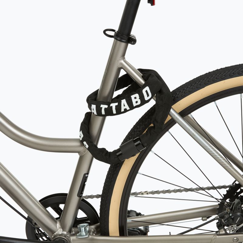 Lacăt de bicicletă ATTABO C.100 lanț 6 mm negru 3