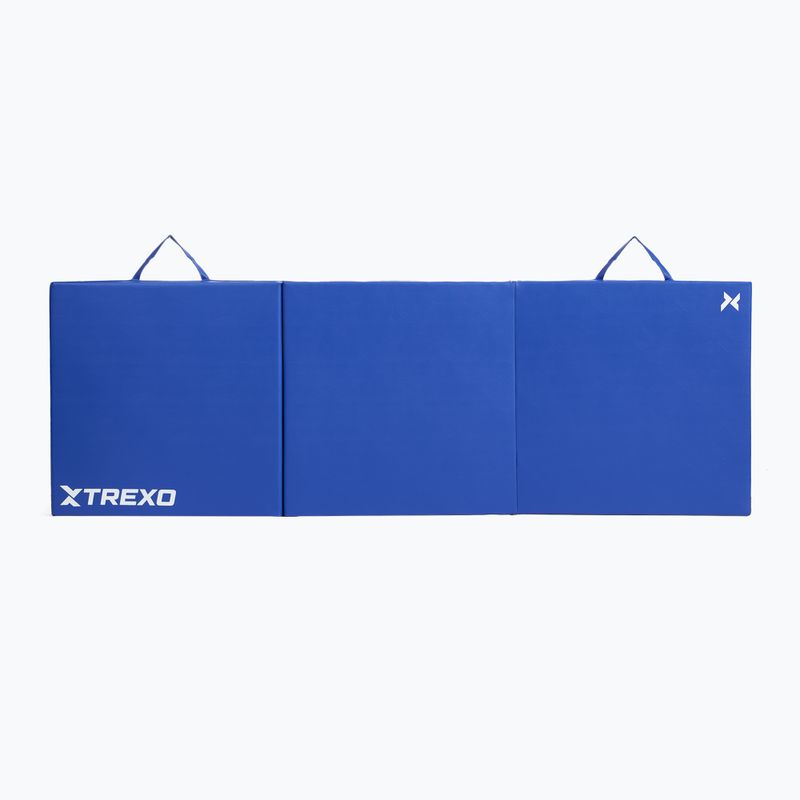 Saltea de gimnastică TREXO pliabilă 180 x  60 x 5 cm  albastră 6